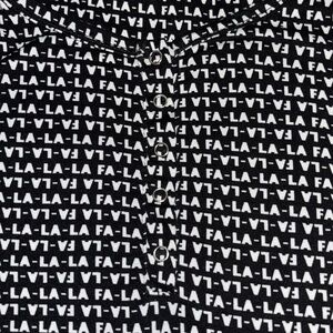 Winter Wonderland Stylish Black and White Patterned “FA-LA-LA-LA”Softest Nightie